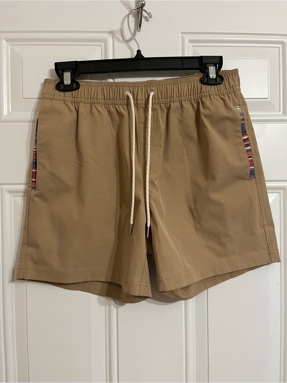 Wowie Sapien 2.0 Shorts Mens M Khaki Stretch Liner Aztec Southwest Elastic Waist